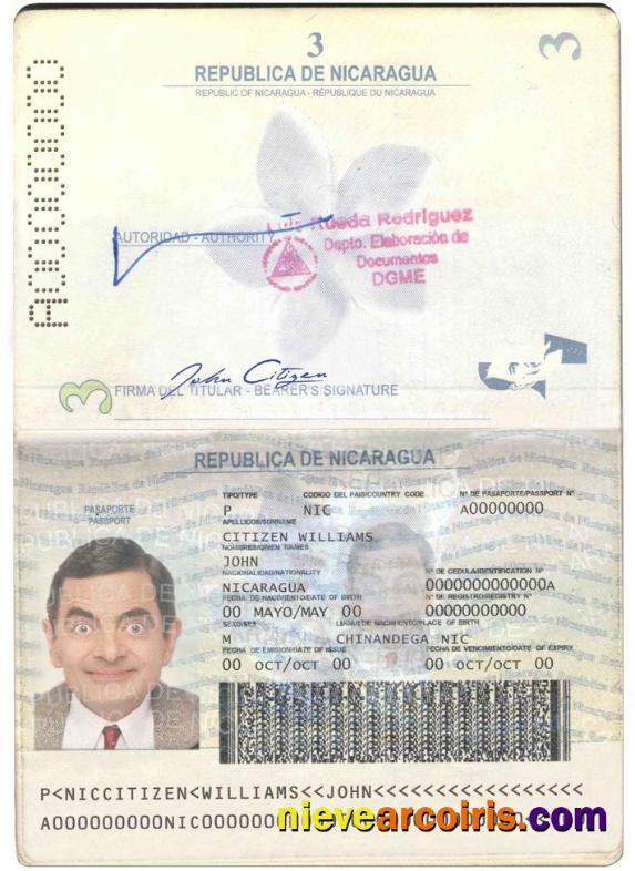 Nicaragua passport